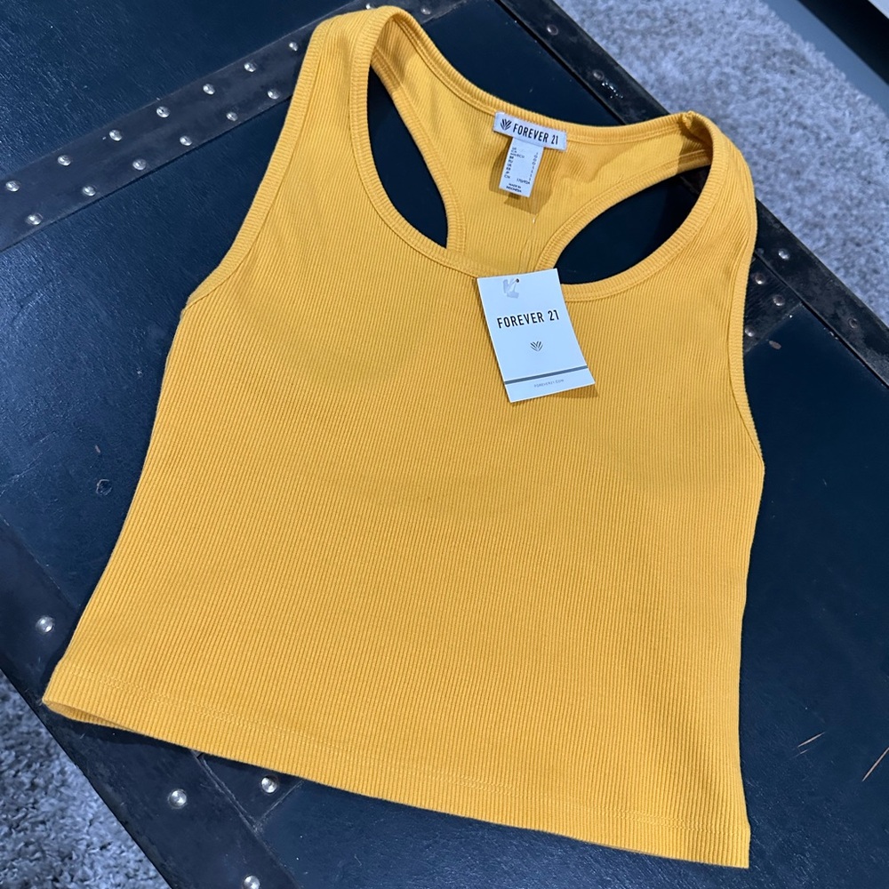 Forever 21 Mustard Yellow Tank Top